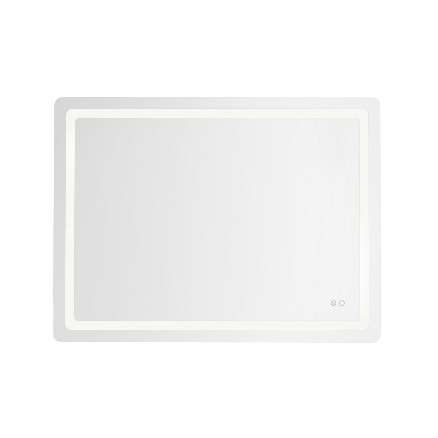 LED Vanity Mirror by Kuzco Lighting - Seneca Collection, Sandblasted Merc Edge Finish - VM31148-5CCT