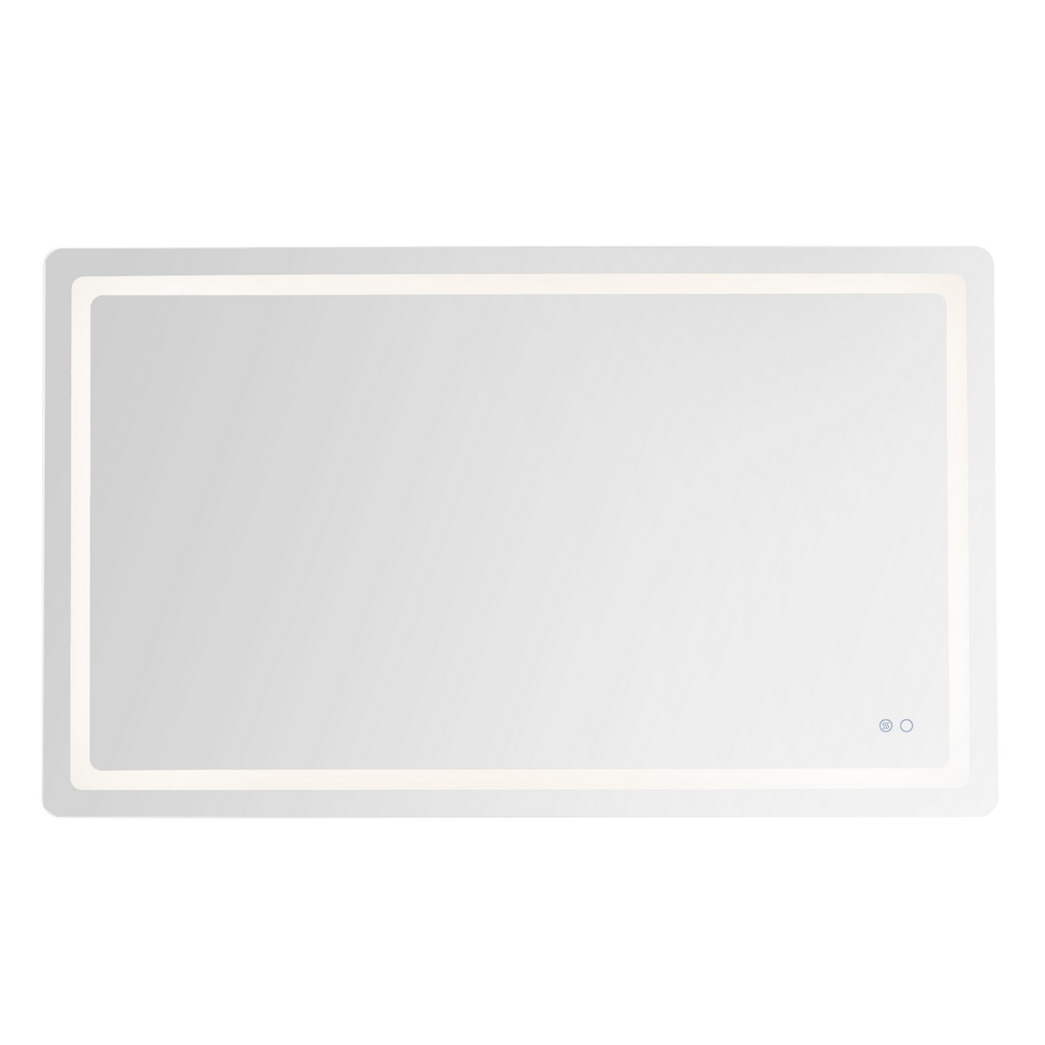 LED Vanity Mirror by Kuzco Lighting - Seneca Collection, Sandblasted Merc Edge Finish - VM31160-5CCT