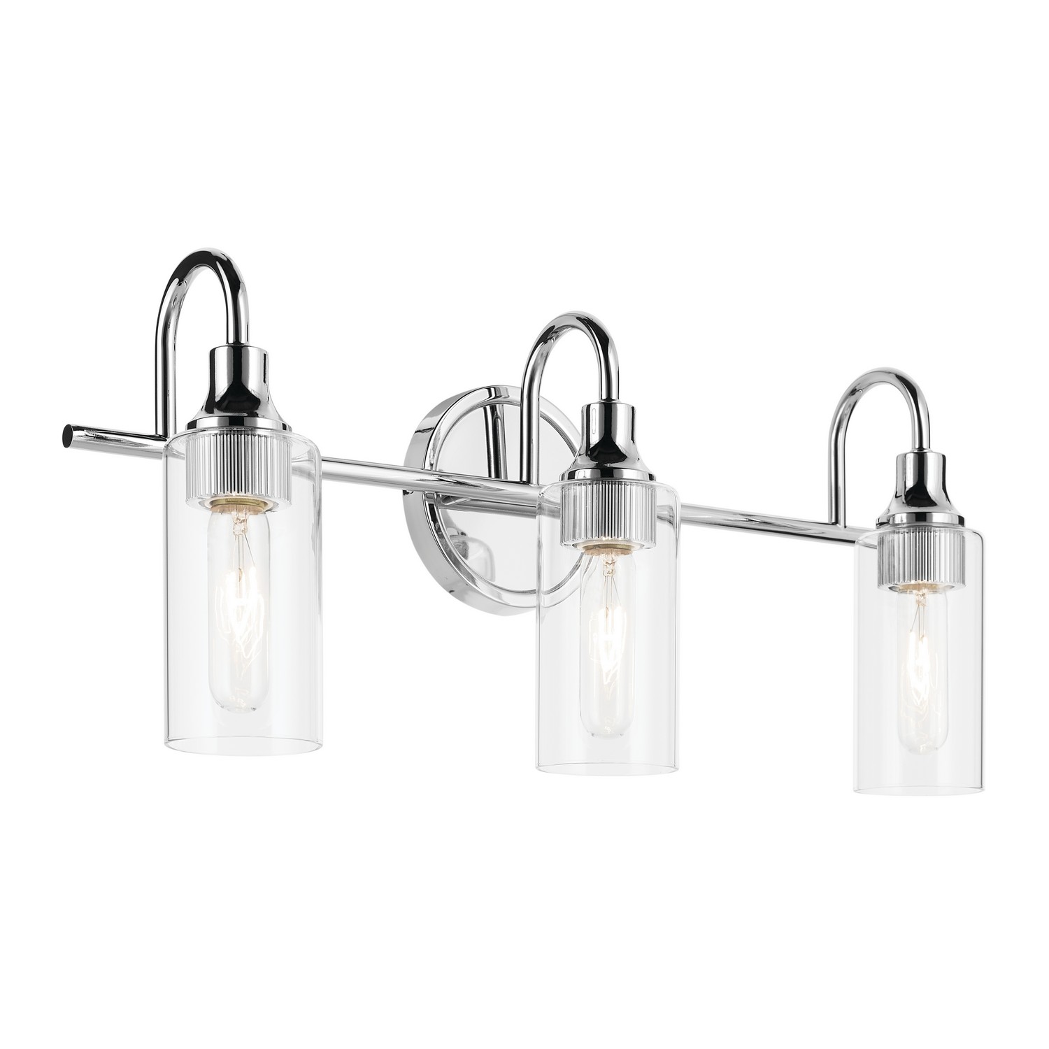 Kichler 55211CH Kavi 3 Light 23 inch Chrome Vanity Light Wall Light