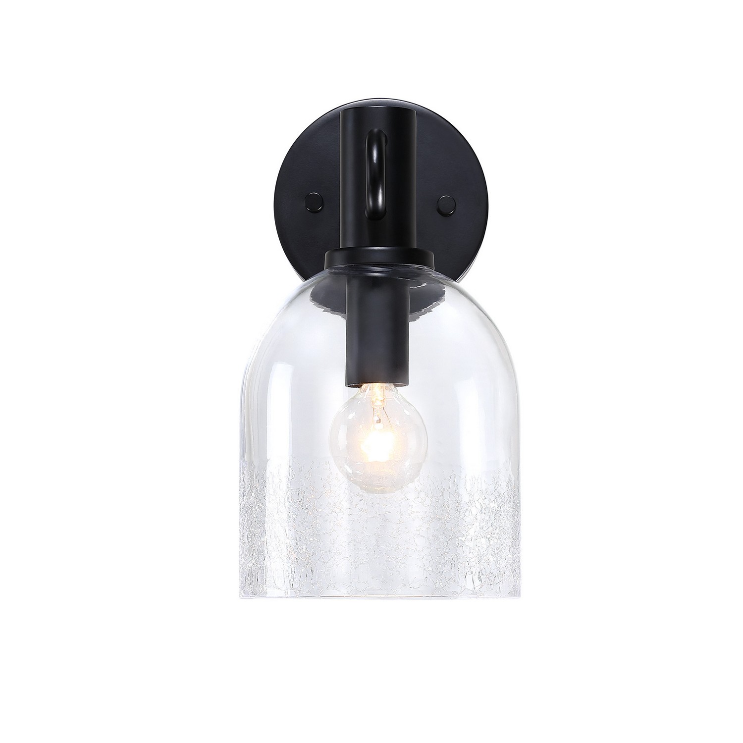 Matte Black Wall Sconce From The Astra Collection-image