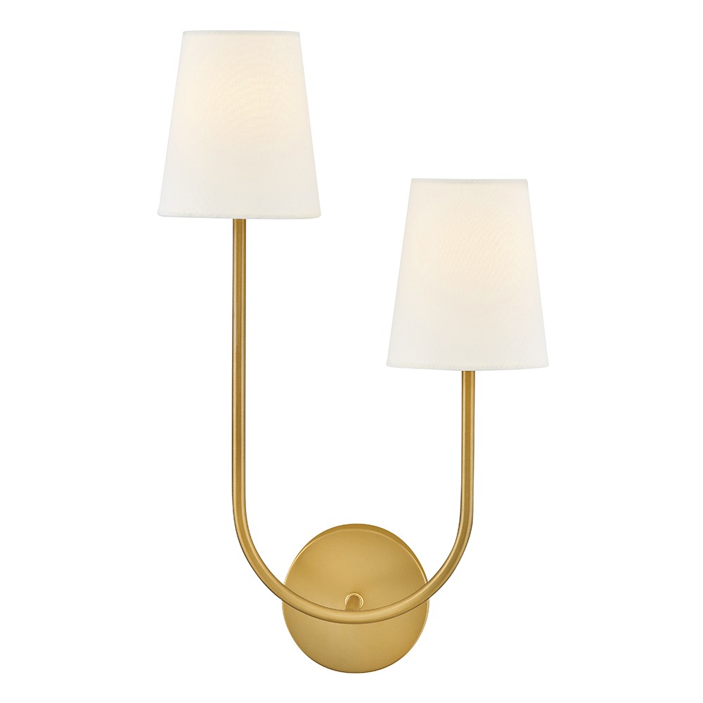 Photos - Chandelier / Lamp Lark Lacquered Brass LED Wall Sconce from the Cora Collection 84262LCB 
