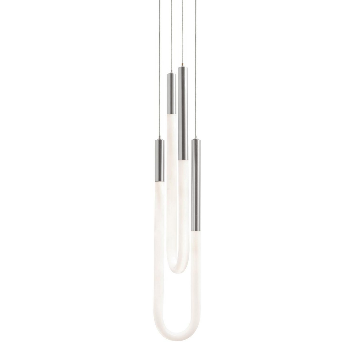 Photos - Chandelier / Lamp AFX Lighting Satin Nickel LED Pendant from the Adel Collection ADEP0606LAJUDSN