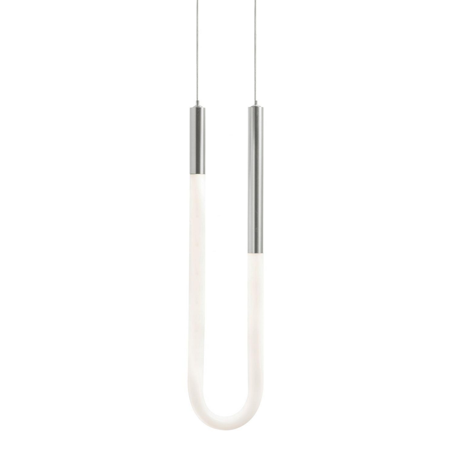 Satin Nickel LED Pendant from the Adel Collection