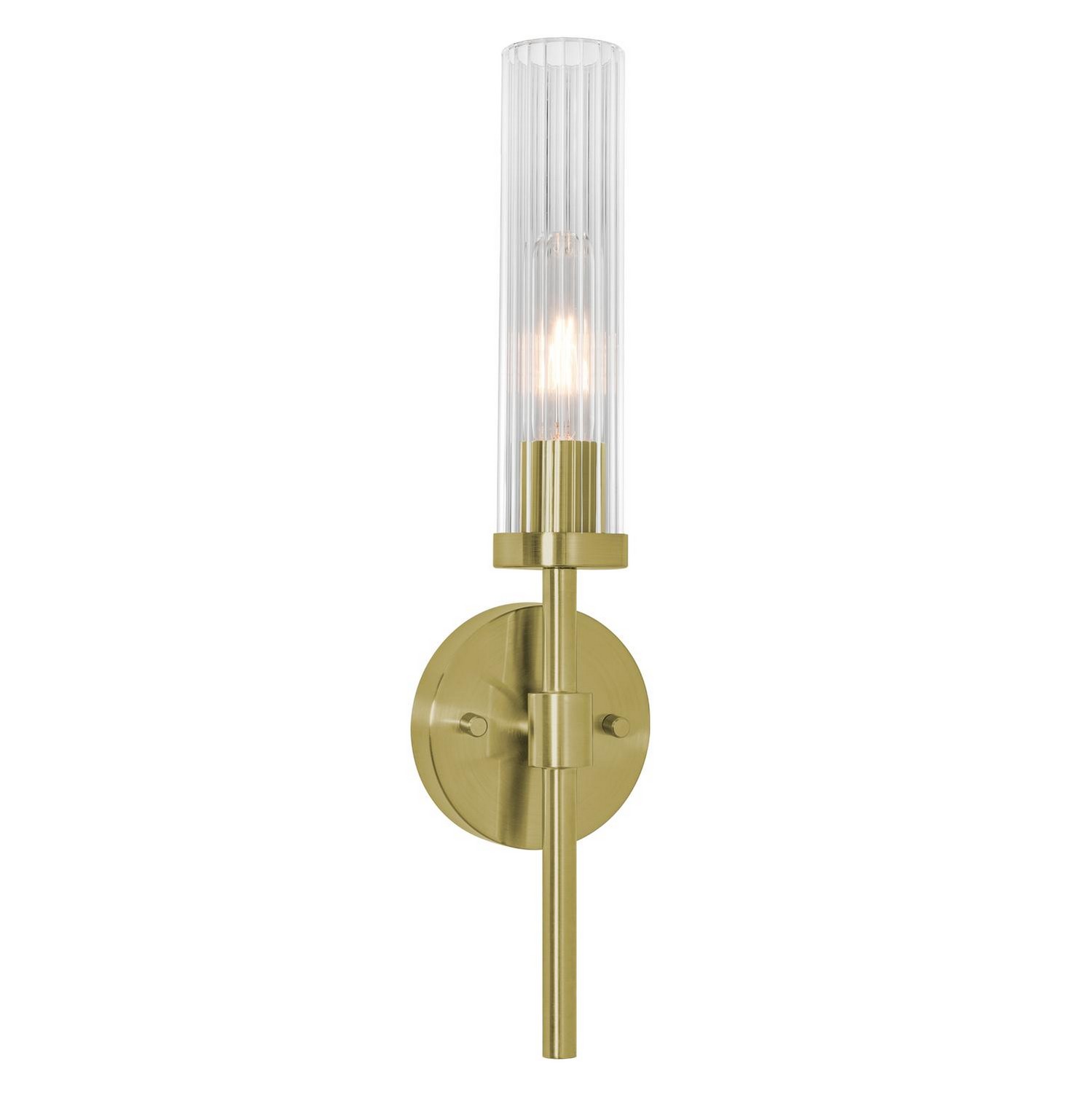 Photos - Chandelier / Lamp AFX Lighting Light Antique Brass Wall Sconce from the Huntington Collection HNTS0518MBLB 
