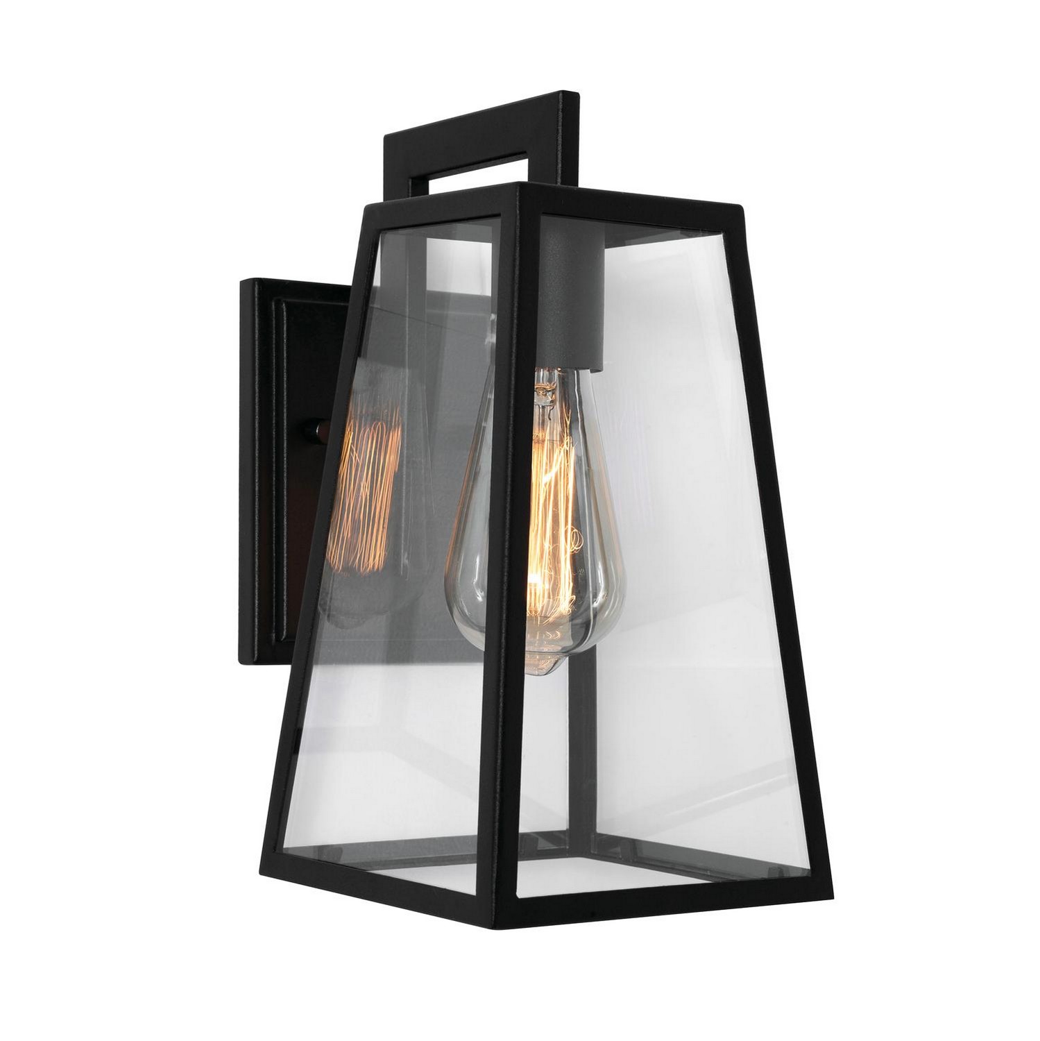 Photos - Chandelier / Lamp AFX Lighting Black Outdoor Wall Sconce from the Joplin Collection JOPW0712MBBK 