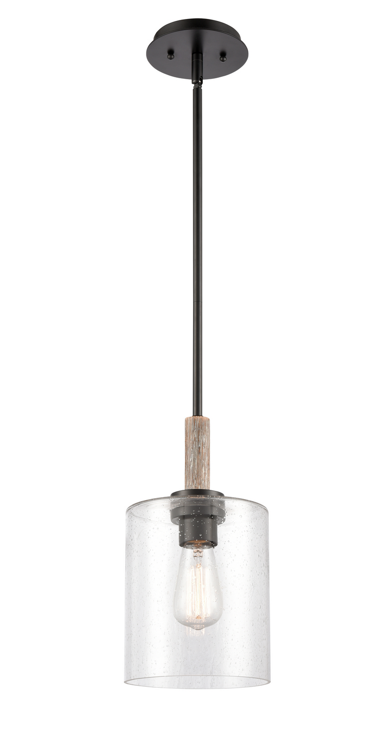 LED Mini Pendant by Innovations - Downtown Urban Collection, Matte Black Finish - 442-1S-BK-SDY-LED