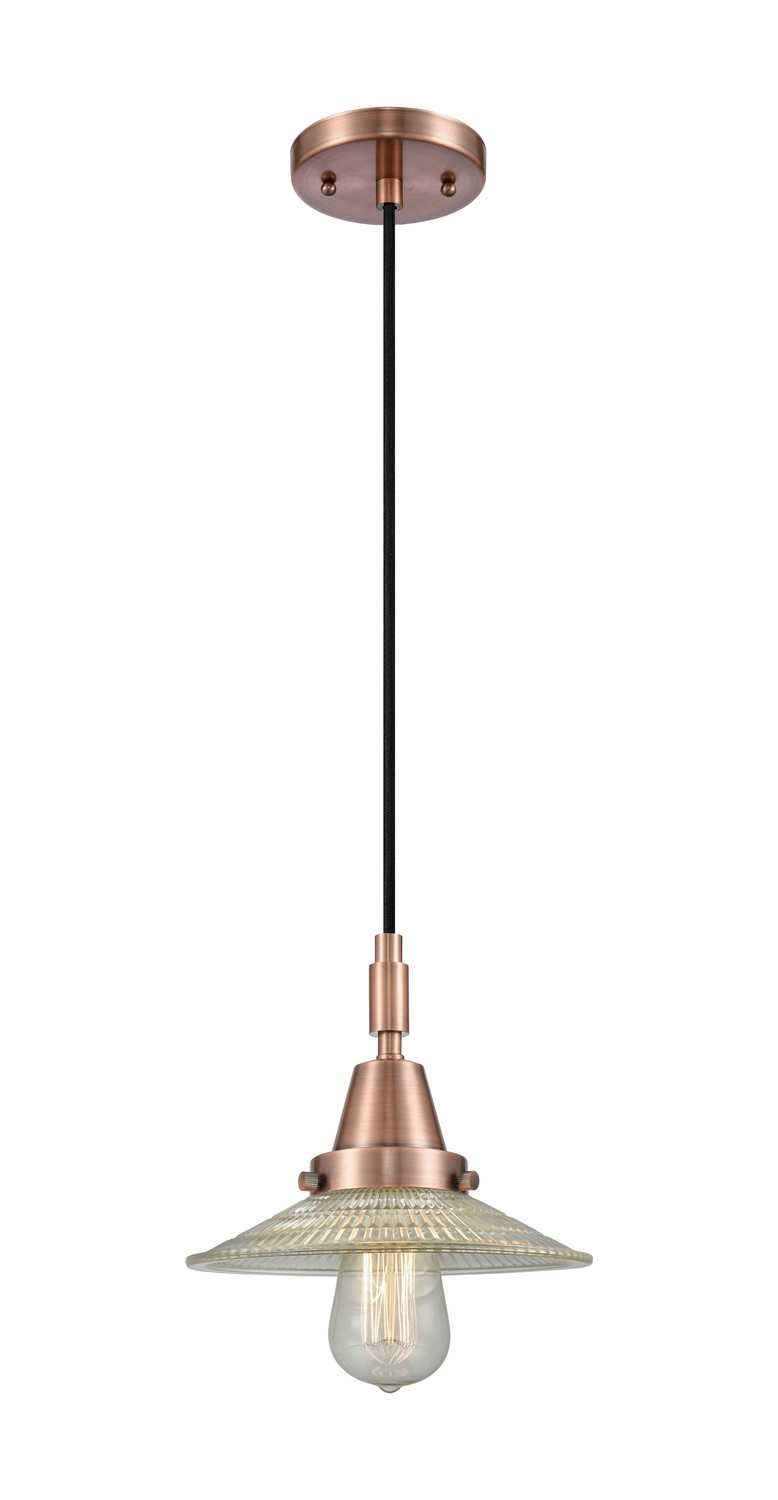 One Light Mini Pendant by Innovations - Caden Collection, Antique Copper Finish - 447-1P-AC-G2