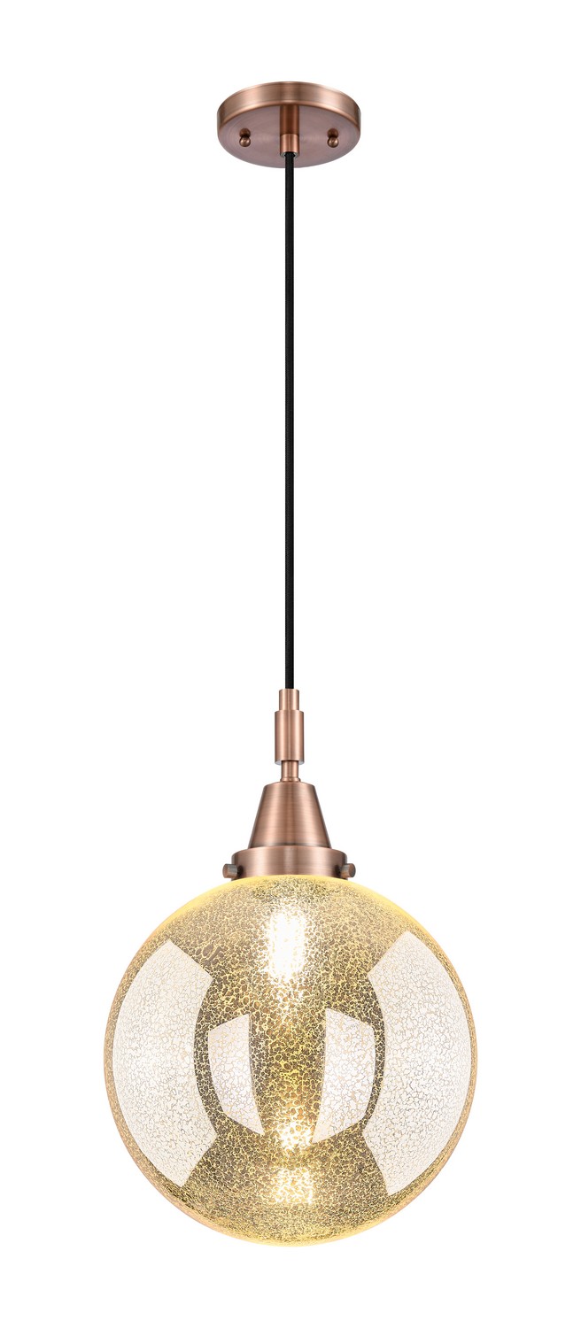 One Light Mini Pendant by Innovations - Caden Collection, Antique Copper Finish - 447-1P-AC-G208-10