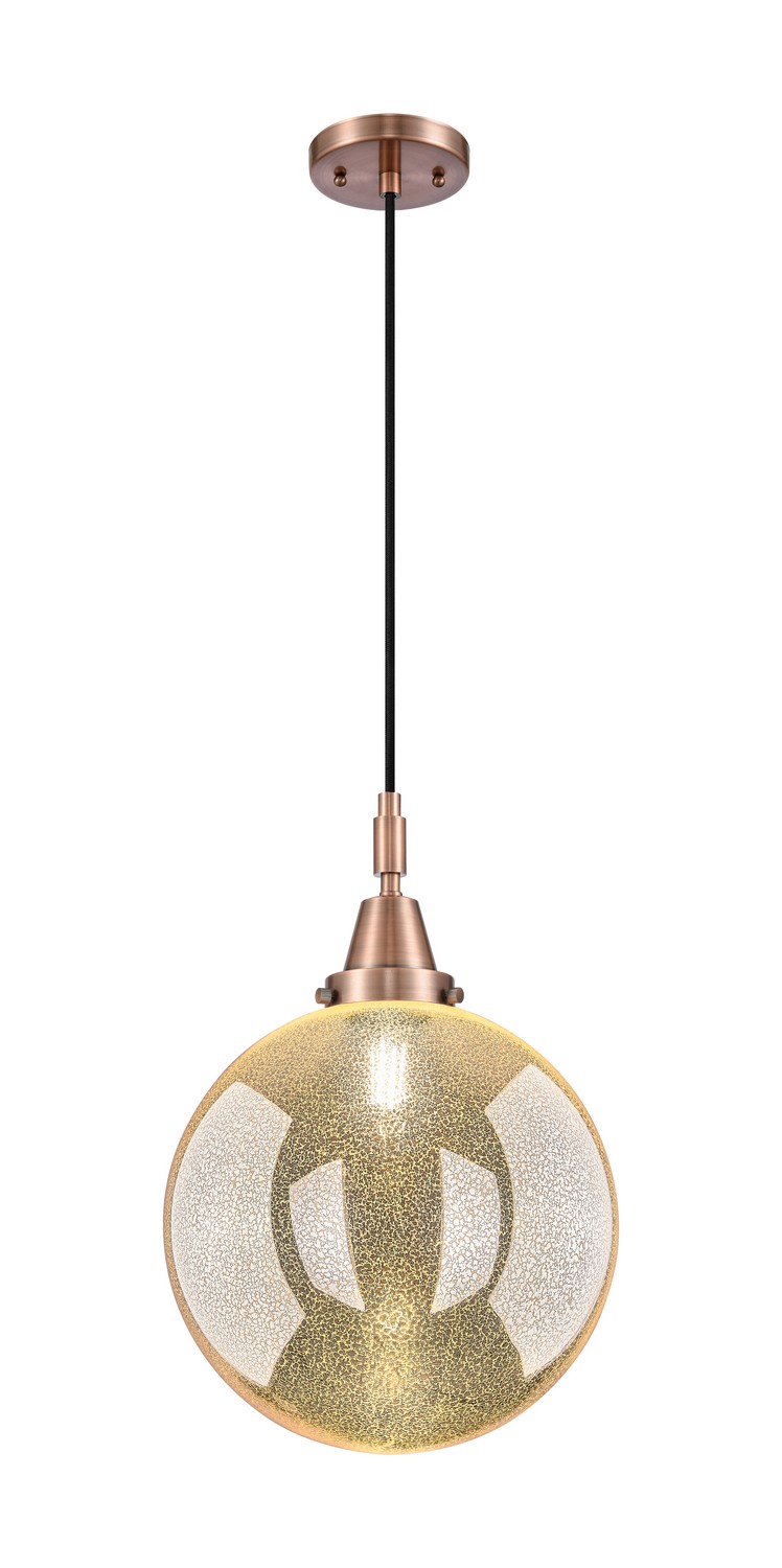 One Light Mini Pendant by Innovations - Caden Collection, Antique Copper Finish - 447-1P-AC-G208-12
