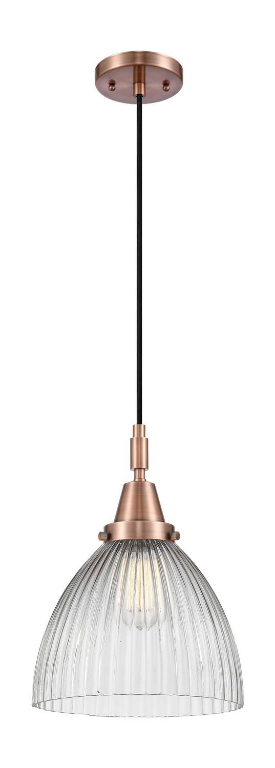 One Light Mini Pendant by Innovations - Caden Collection, Antique Copper Finish - 447-1P-AC-G222