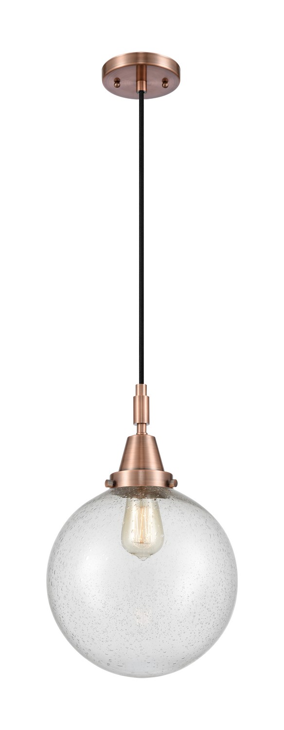 One Light Mini Pendant by Innovations - Caden Collection, Antique Copper Finish - 447-1P-AC-G204-10