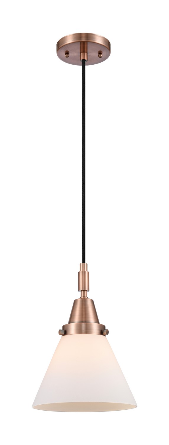 One Light Mini Pendant by Innovations - Caden Collection, Antique Copper Finish - 447-1P-AC-G41