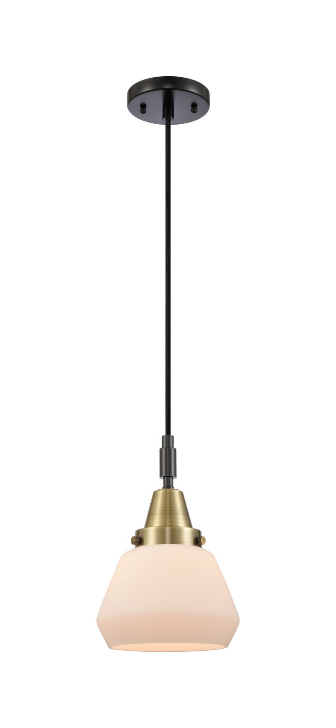 One Light Mini Pendant by Innovations - Caden Collection, Black Antique Brass Finish - 447-1P-BAB-G171