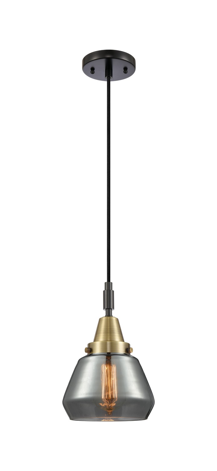 One Light Mini Pendant by Innovations - Caden Collection, Black Antique Brass Finish - 447-1P-BAB-G173