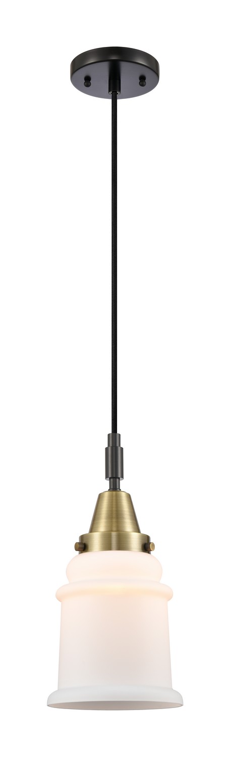One Light Mini Pendant by Innovations - Caden Collection, Black Antique Brass Finish - 447-1P-BAB-G181
