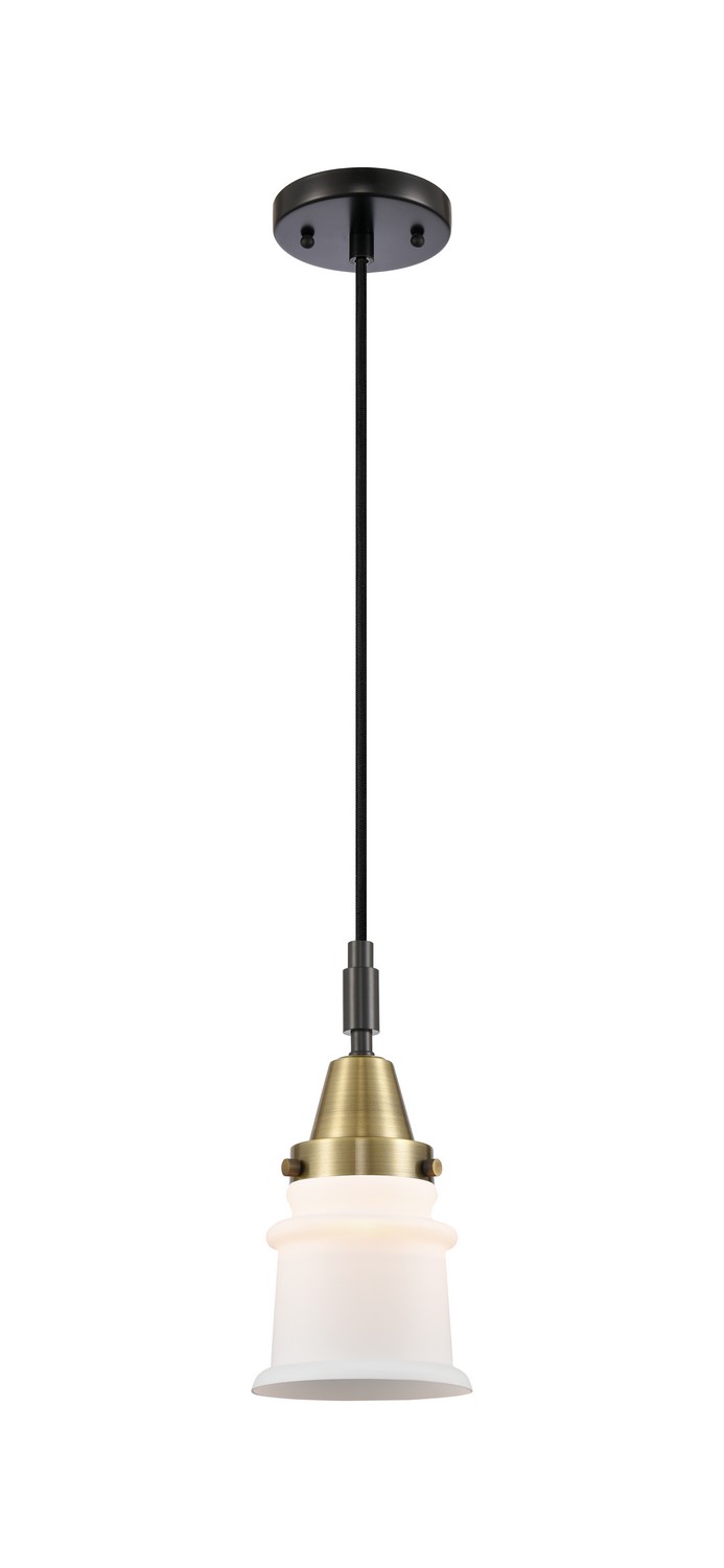 One Light Mini Pendant by Innovations - Caden Collection, Black Antique Brass Finish - 447-1P-BAB-G181S
