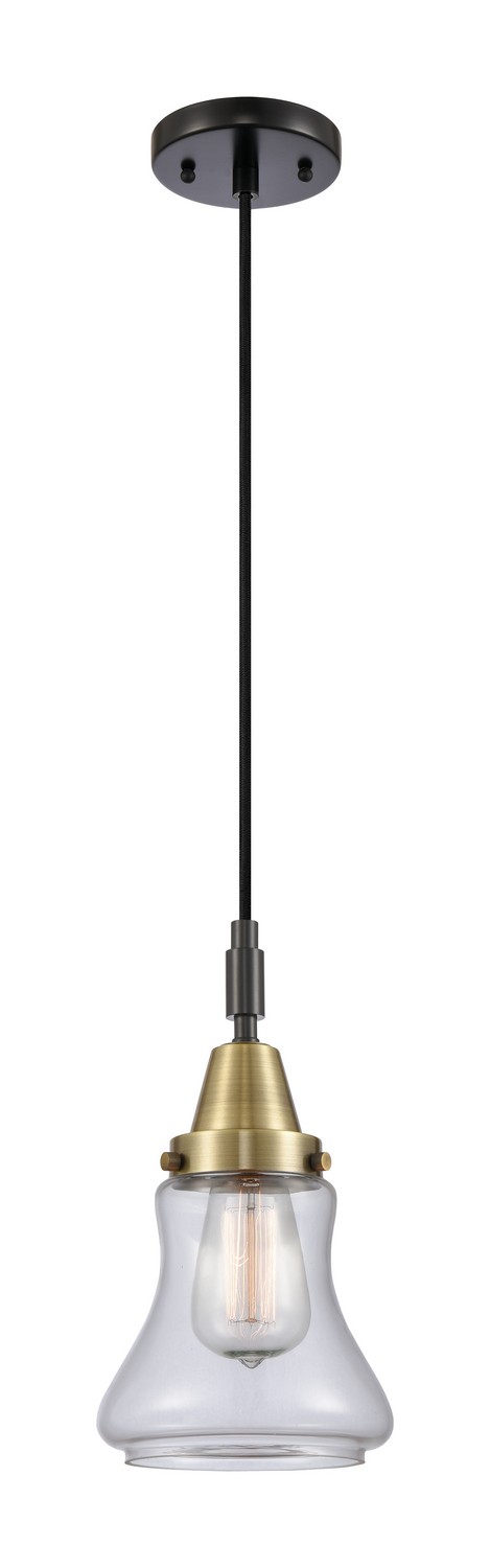 One Light Mini Pendant by Innovations - Caden Collection, Black Antique Brass Finish - 447-1P-BAB-G192