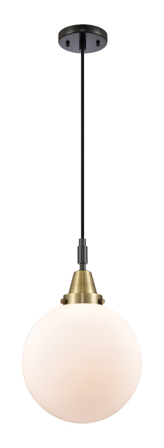 One Light Mini Pendant by Innovations - Caden Collection, Black Antique Brass Finish - 447-1P-BAB-G201-10