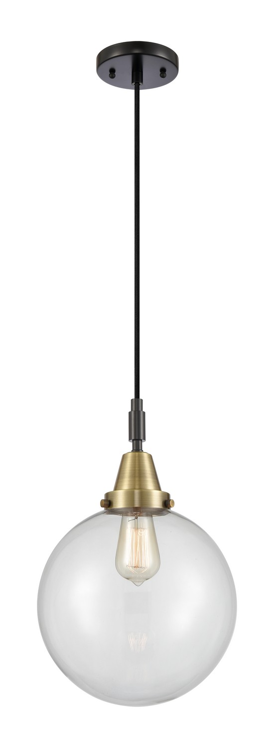 One Light Mini Pendant by Innovations - Caden Collection, Black Antique Brass Finish - 447-1P-BAB-G202-10