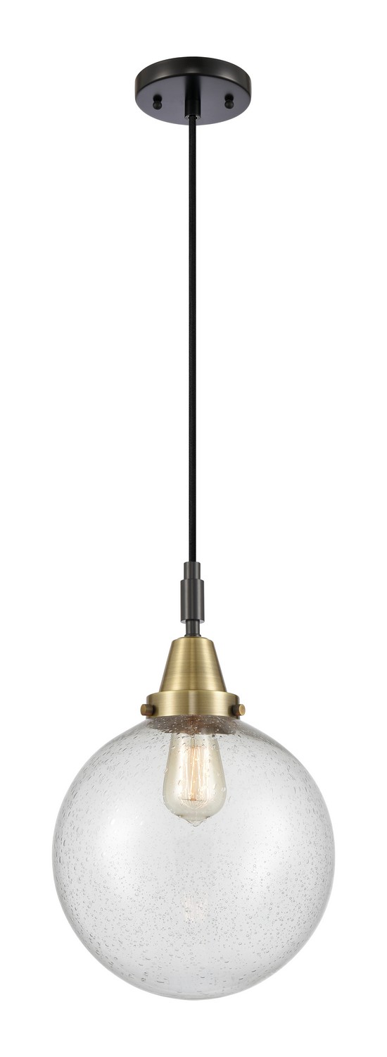 One Light Mini Pendant by Innovations - Caden Collection, Black Antique Brass Finish - 447-1P-BAB-G204-10