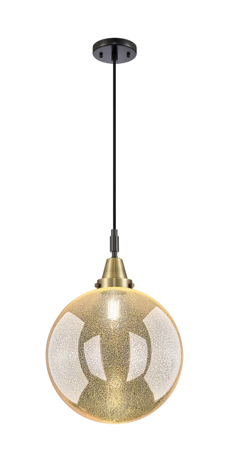 One Light Mini Pendant by Innovations - Caden Collection, Black Antique Brass Finish - 447-1P-BAB-G208-12