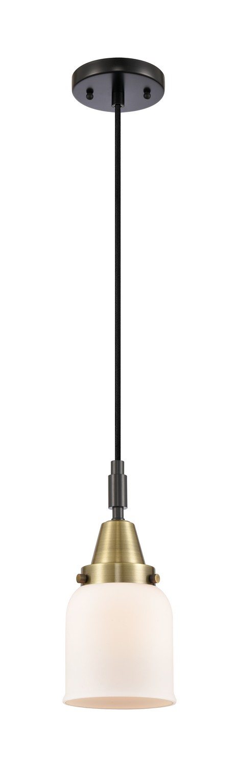 One Light Mini Pendant by Innovations - Caden Collection, Black Antique Brass Finish - 447-1P-BAB-G51