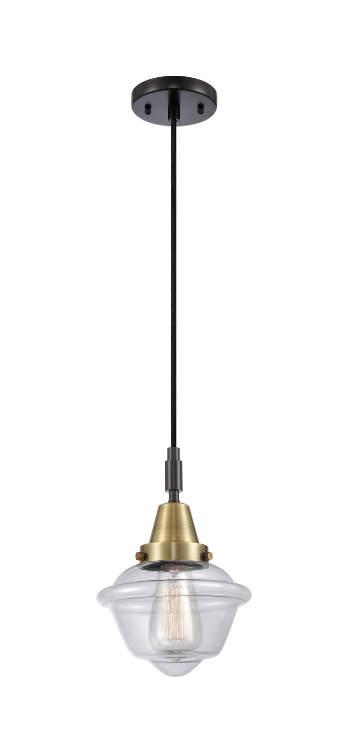 One Light Mini Pendant by Innovations - Caden Collection, Black Antique Brass Finish - 447-1P-BAB-G532