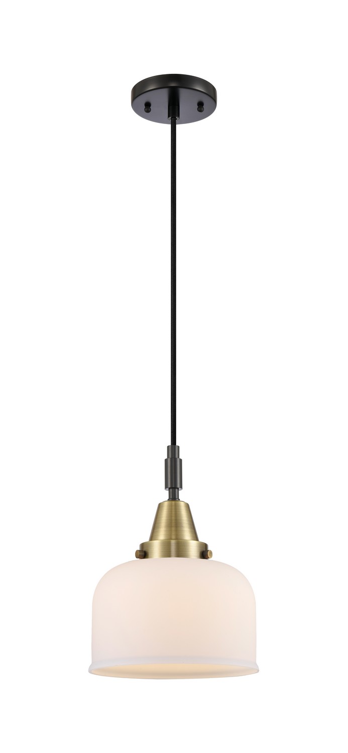 One Light Mini Pendant by Innovations - Caden Collection, Black Antique Brass Finish - 447-1P-BAB-G71