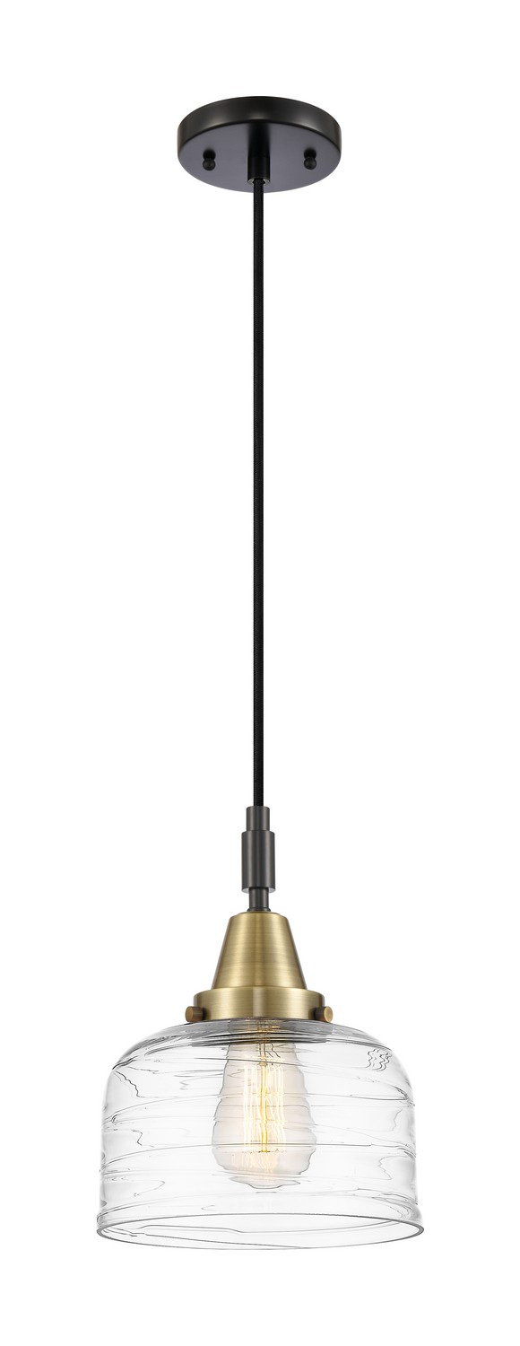 One Light Mini Pendant by Innovations - Caden Collection, Black Antique Brass Finish - 447-1P-BAB-G713