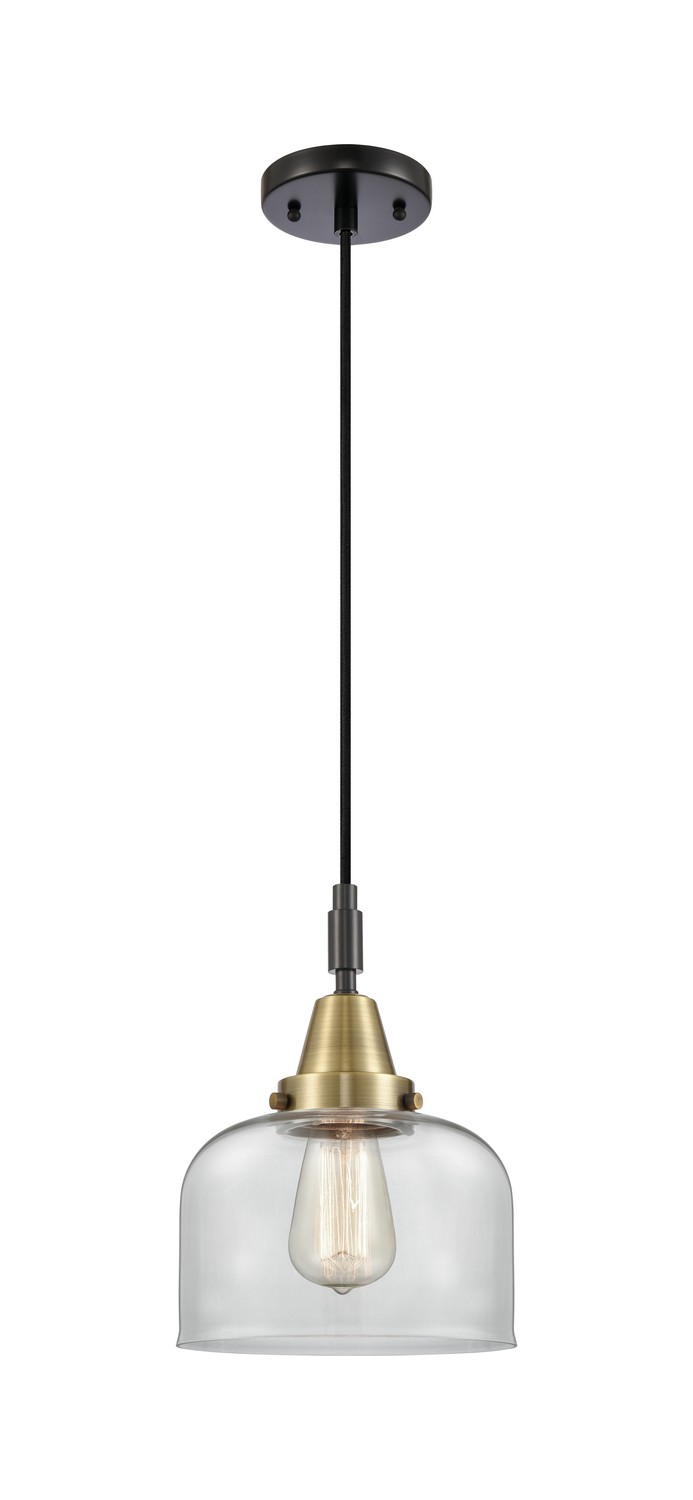 One Light Mini Pendant by Innovations - Caden Collection, Black Antique Brass Finish - 447-1P-BAB-G72