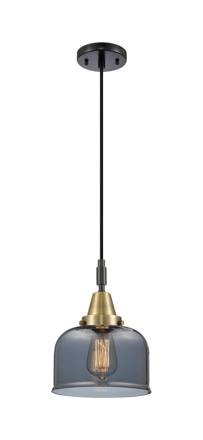 One Light Mini Pendant by Innovations - Caden Collection, Black Antique Brass Finish - 447-1P-BAB-G73