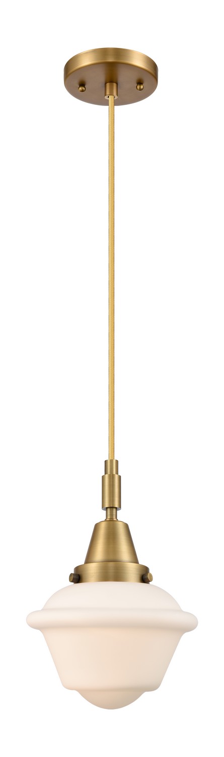 One Light Mini Pendant by Innovations - Caden Collection, Brushed Brass Finish - 447-1P-BB-G531