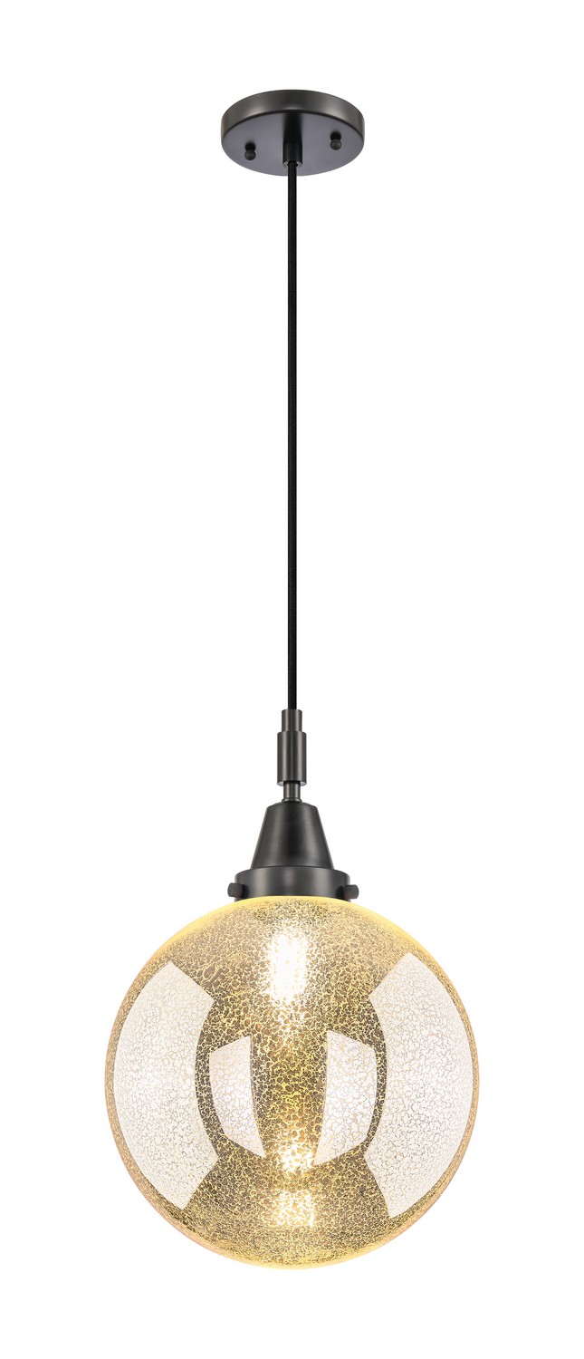 One Light Mini Pendant by Innovations - Caden Collection, Matte Black Finish - 447-1P-BK-G208-10