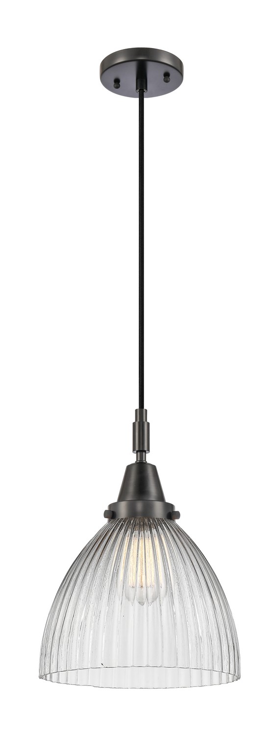 One Light Mini Pendant by Innovations - Caden Collection, Matte Black Finish - 447-1P-BK-G222