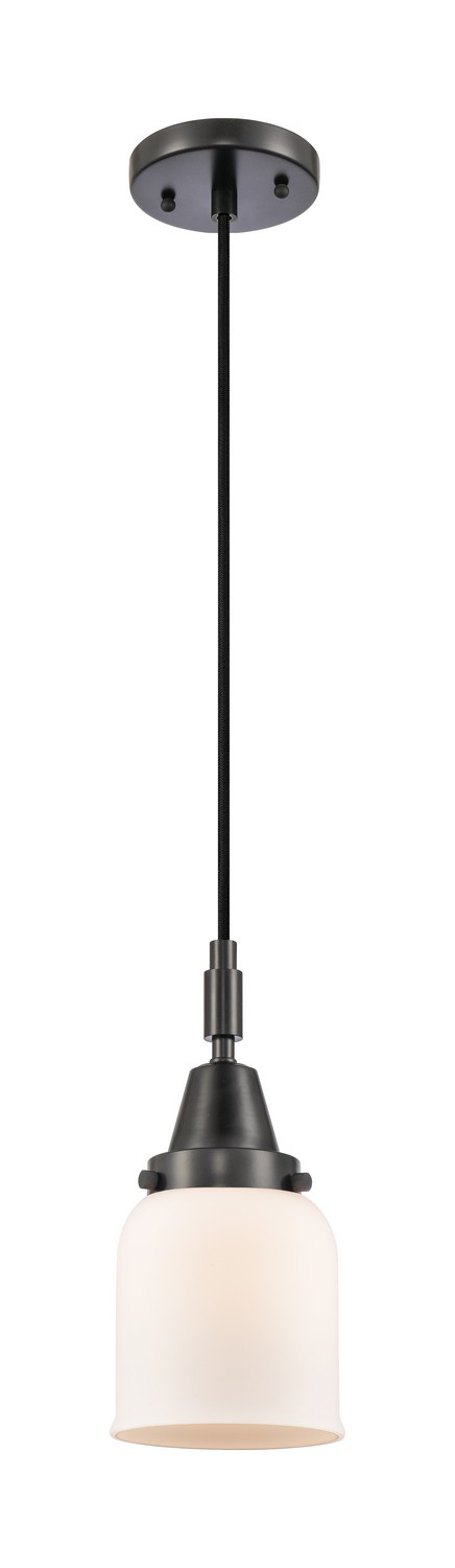 One Light Mini Pendant by Innovations - Caden Collection, Matte Black Finish - 447-1P-BK-G51