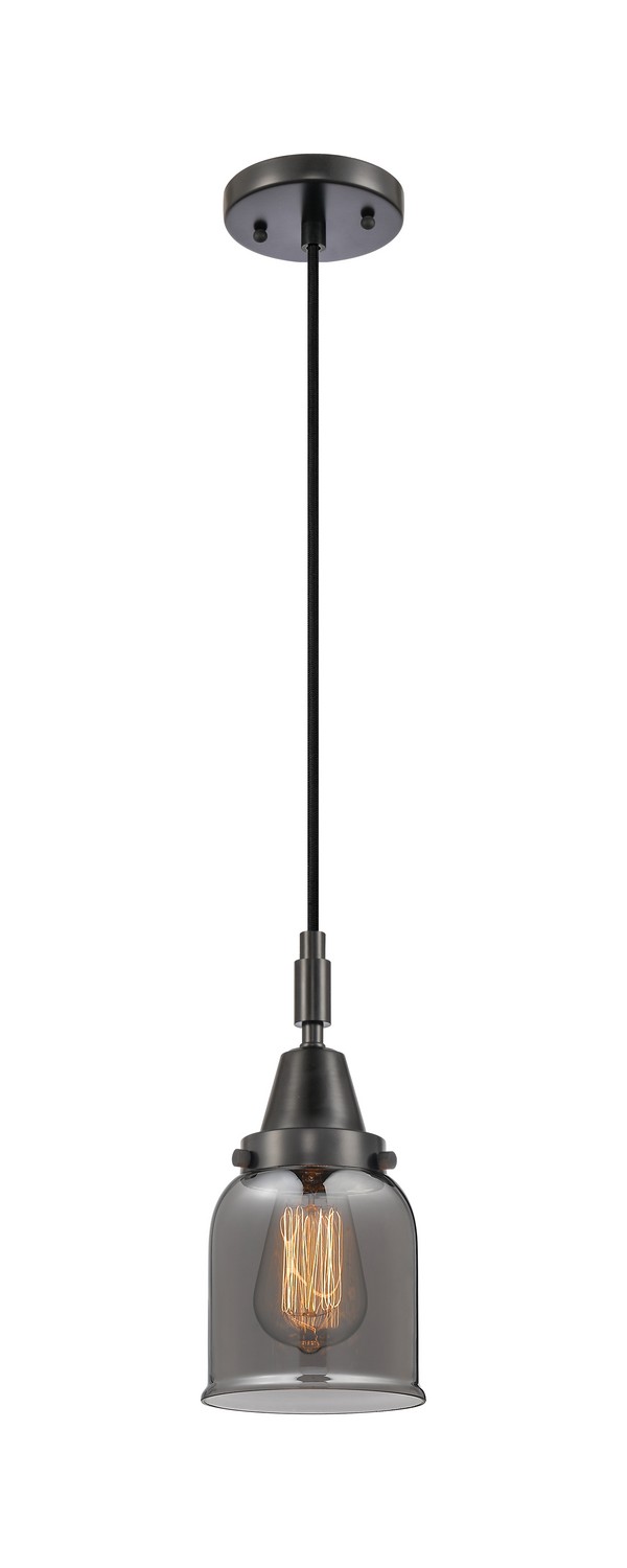 One Light Mini Pendant by Innovations - Caden Collection, Matte Black Finish - 447-1P-BK-G53