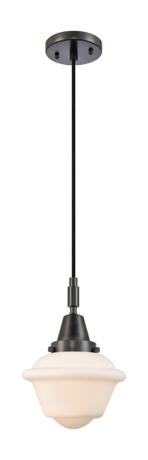 One Light Mini Pendant by Innovations - Caden Collection, Matte Black Finish - 447-1P-BK-G531