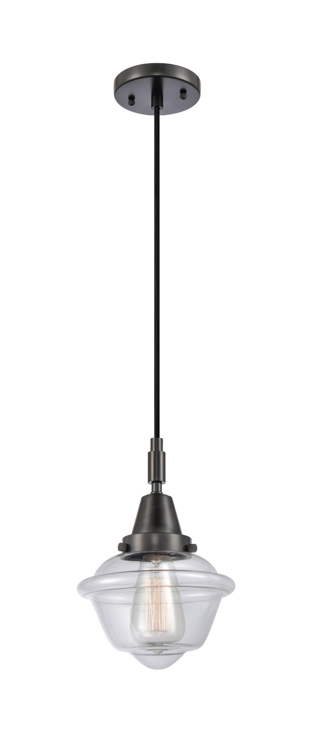 One Light Mini Pendant by Innovations - Caden Collection, Matte Black Finish - 447-1P-BK-G532