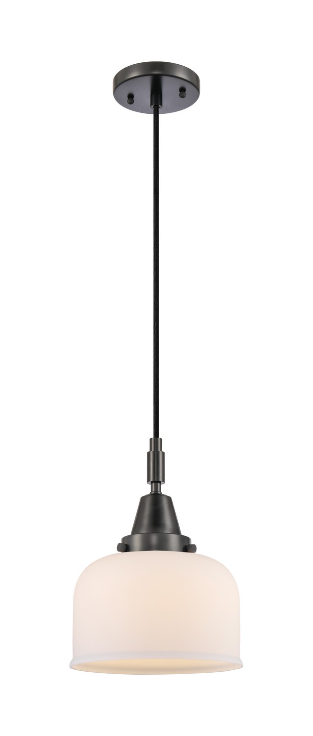 One Light Mini Pendant by Innovations - Caden Collection, Matte Black Finish - 447-1P-BK-G71