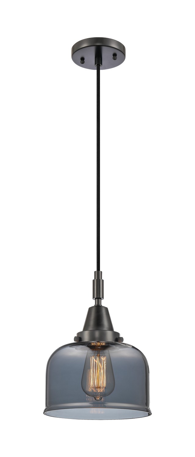 One Light Mini Pendant by Innovations - Caden Collection, Matte Black Finish - 447-1P-BK-G73