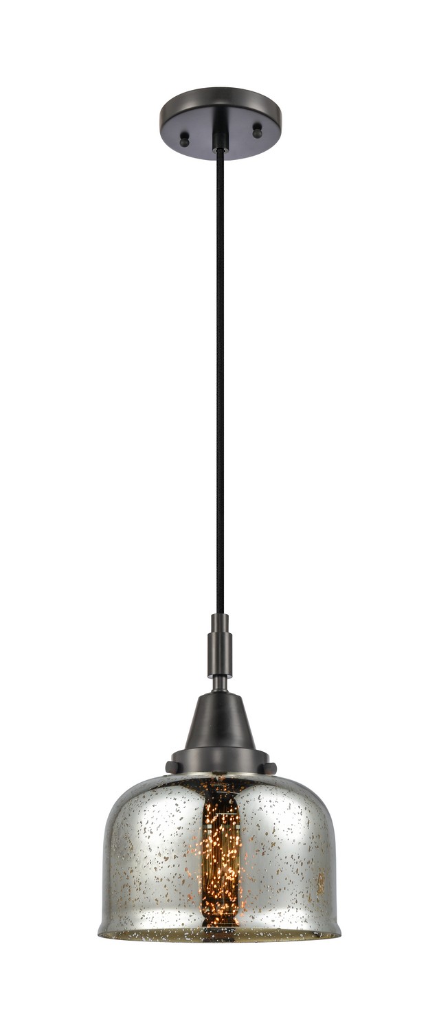 One Light Mini Pendant by Innovations - Caden Collection, Matte Black Finish - 447-1P-BK-G78