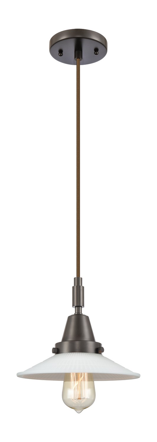 One Light Mini Pendant by Innovations - Caden Collection, Oil Rubbed Bronze Finish - 447-1P-OB-G1