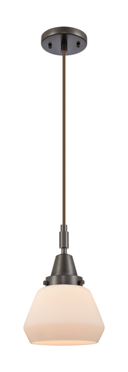 One Light Mini Pendant by Innovations - Caden Collection, Oil Rubbed Bronze Finish - 447-1P-OB-G171