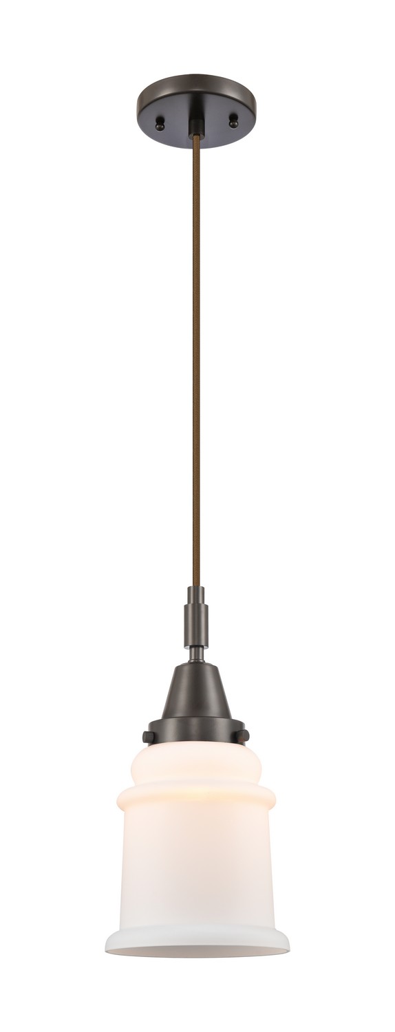 One Light Mini Pendant by Innovations - Caden Collection, Oil Rubbed Bronze Finish - 447-1P-OB-G181