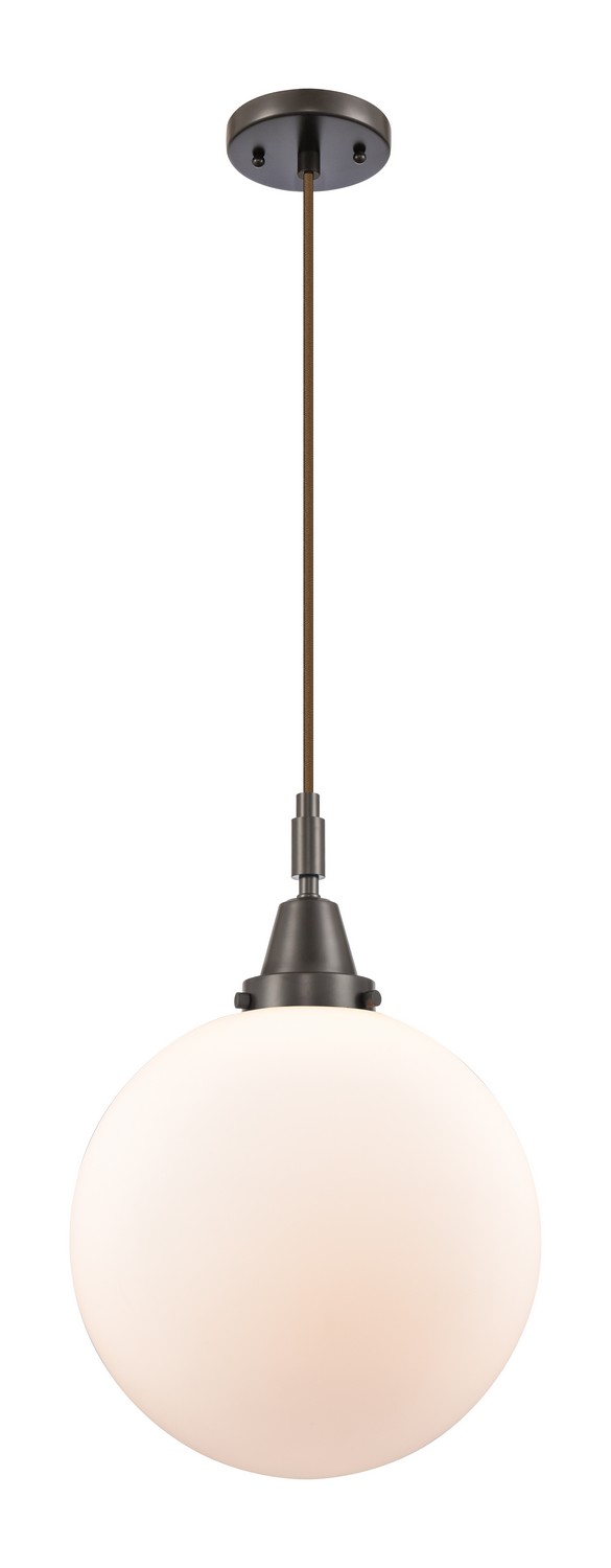 One Light Mini Pendant by Innovations - Caden Collection, Oil Rubbed Bronze Finish - 447-1P-OB-G201-12