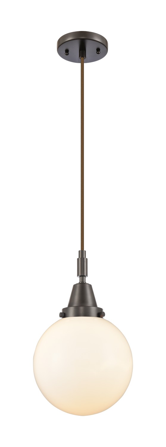 One Light Mini Pendant by Innovations - Caden Collection, Oil Rubbed Bronze Finish - 447-1P-OB-G201-8