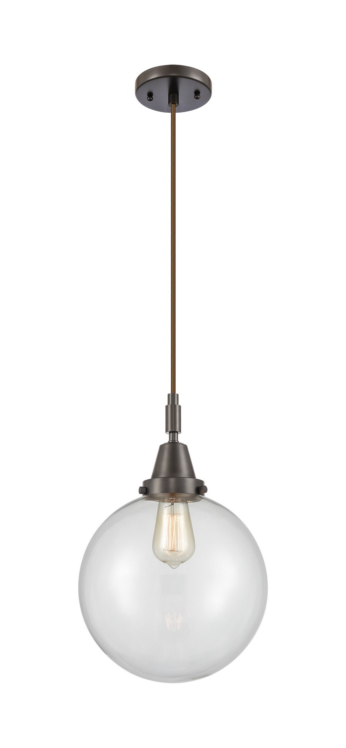 One Light Mini Pendant by Innovations - Caden Collection, Oil Rubbed Bronze Finish - 447-1P-OB-G202-10