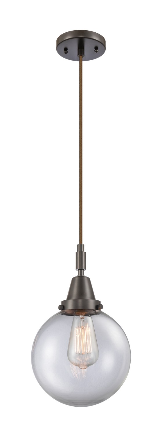 One Light Mini Pendant by Innovations - Caden Collection, Oil Rubbed Bronze Finish - 447-1P-OB-G202-8