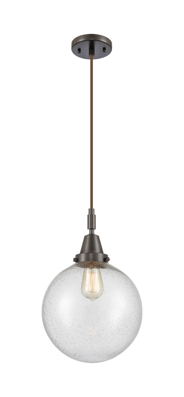 One Light Mini Pendant by Innovations - Caden Collection, Oil Rubbed Bronze Finish - 447-1P-OB-G204-10