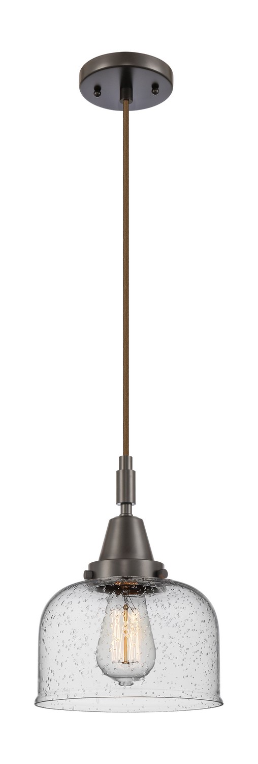 One Light Mini Pendant by Innovations - Caden Collection, Oil Rubbed Bronze Finish - 447-1P-OB-G74